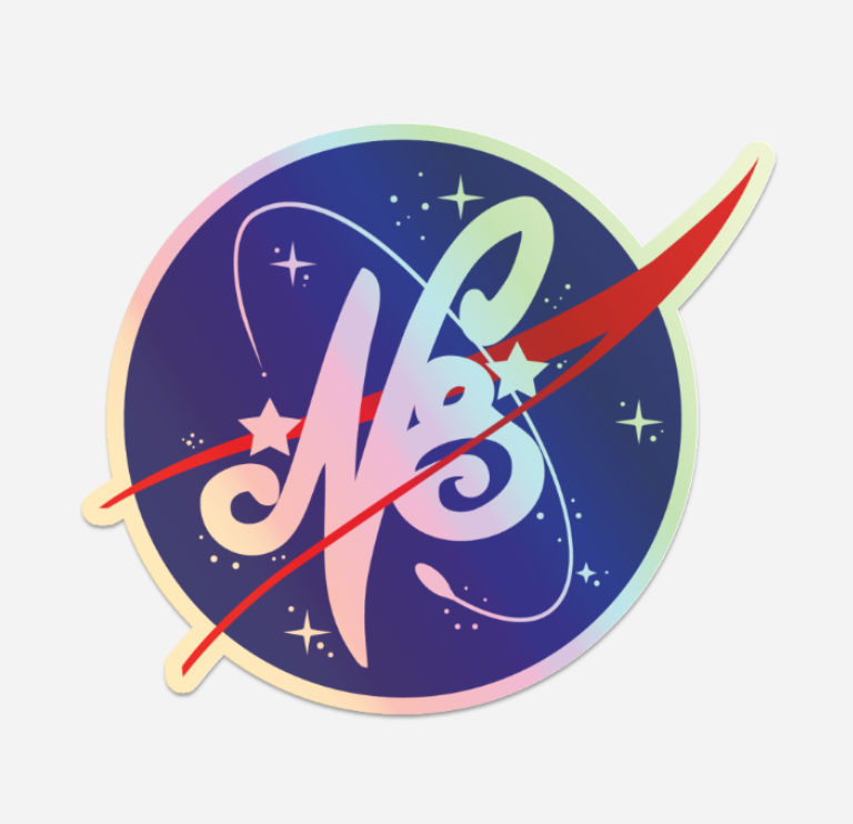 N8 FLIGHT CREW Holographic Stickers - 3"x2.5"