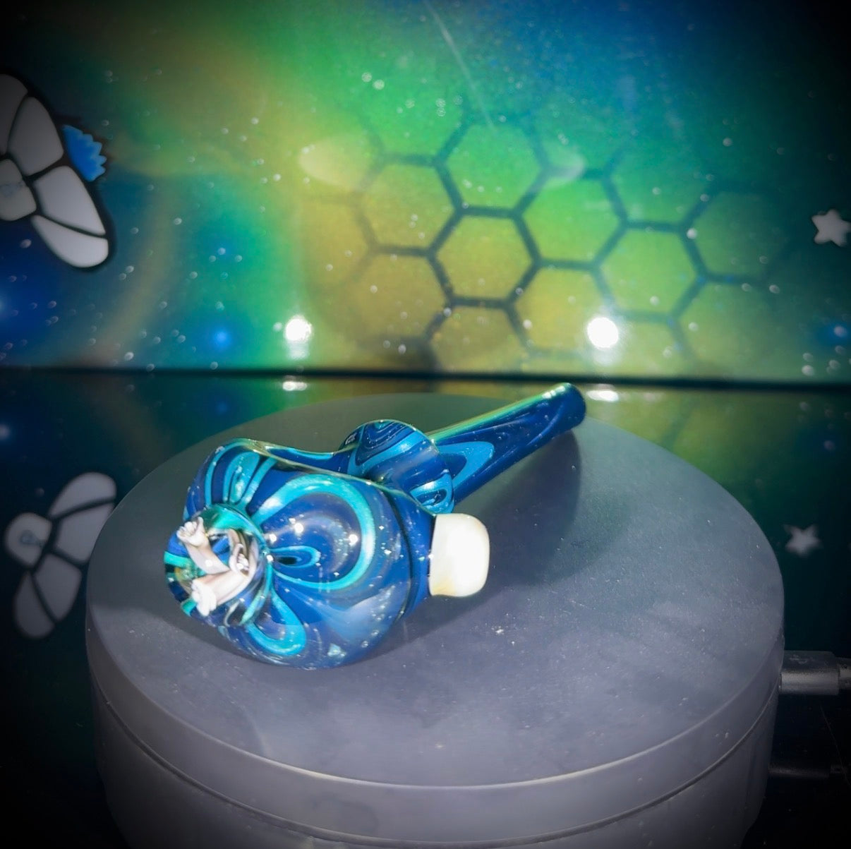 N8 Solo Long Handpipe - Deep Space