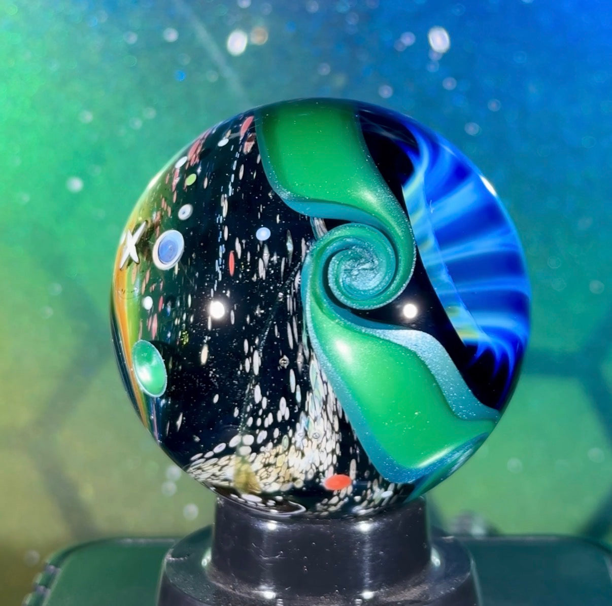 Swank x N8 Collaboration Fume Vortex Marble - UV - 46.6mm
