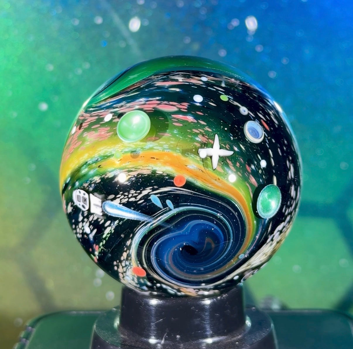 Swank x N8 Collaboration Fume Vortex Marble - UV - 46.6mm