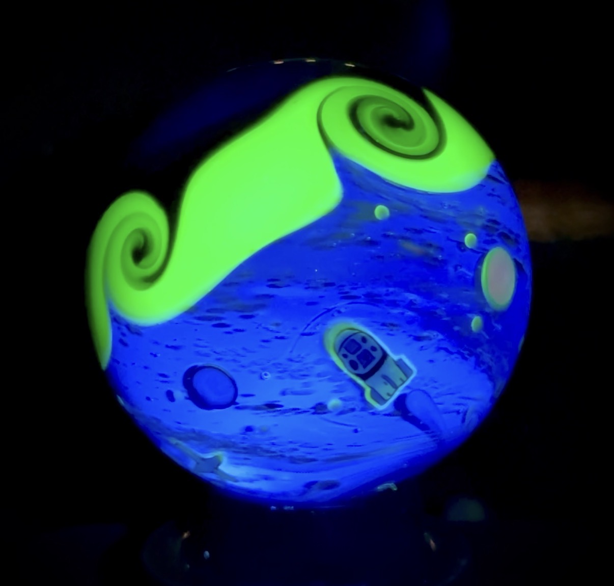 Swank x N8 Collaboration Fume Vortex Marble - UV - 46.6mm