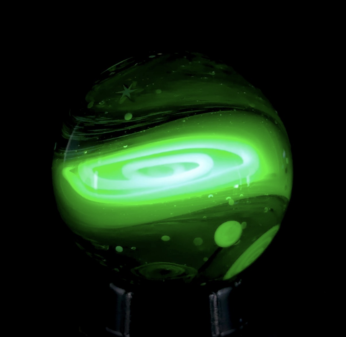SpiralKing x N8 Collaboration Marble - Spirals & Space - 40mm