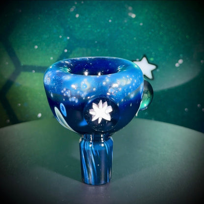 14mm Deep Space Push Bowl Slide - Single Hole