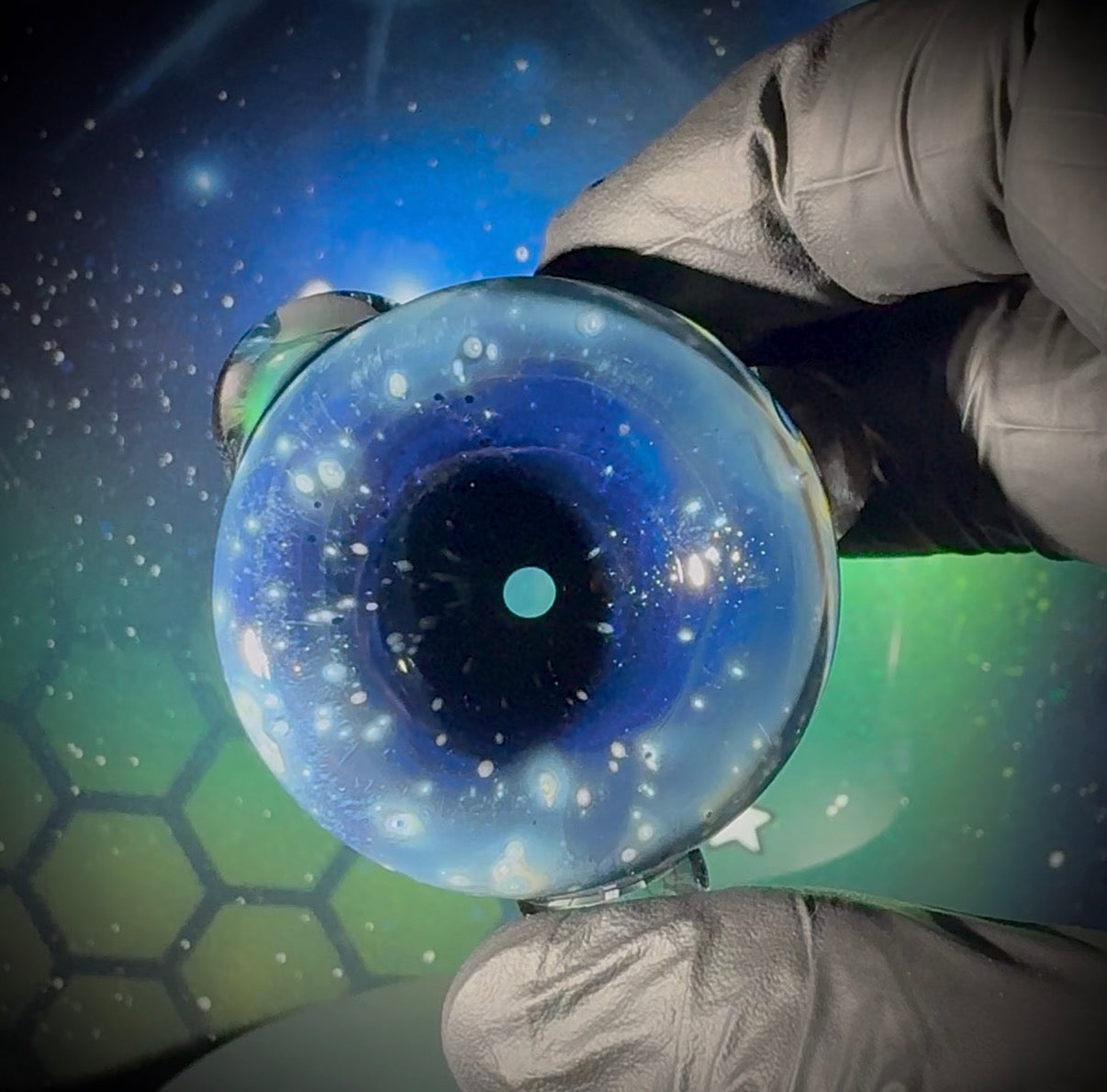 14mm Deep Space Push Bowl Slide - Single Hole