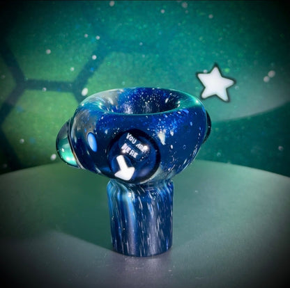18mm Deep Space Push Bowl Slide - Single Hole