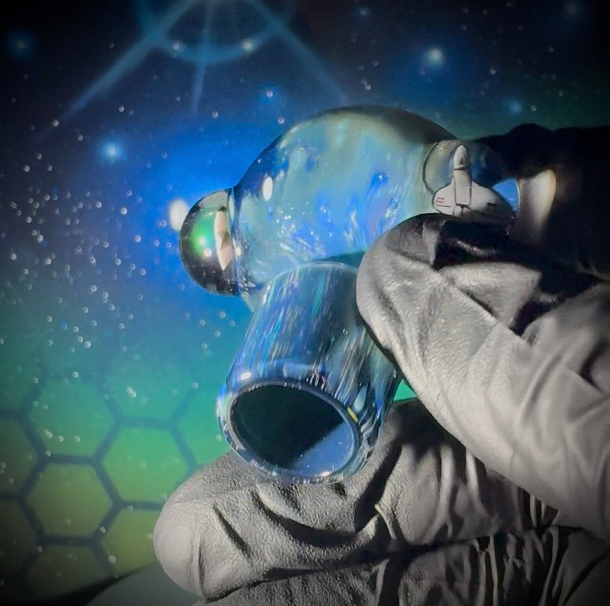 18mm Deep Space Push Bowl Slide - Single Hole