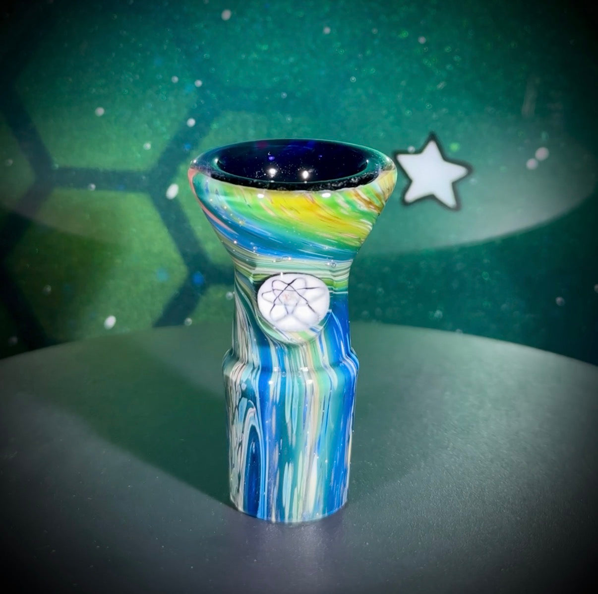 18mm Classic Space Martini Slide - Atom Murrine - Single Hole