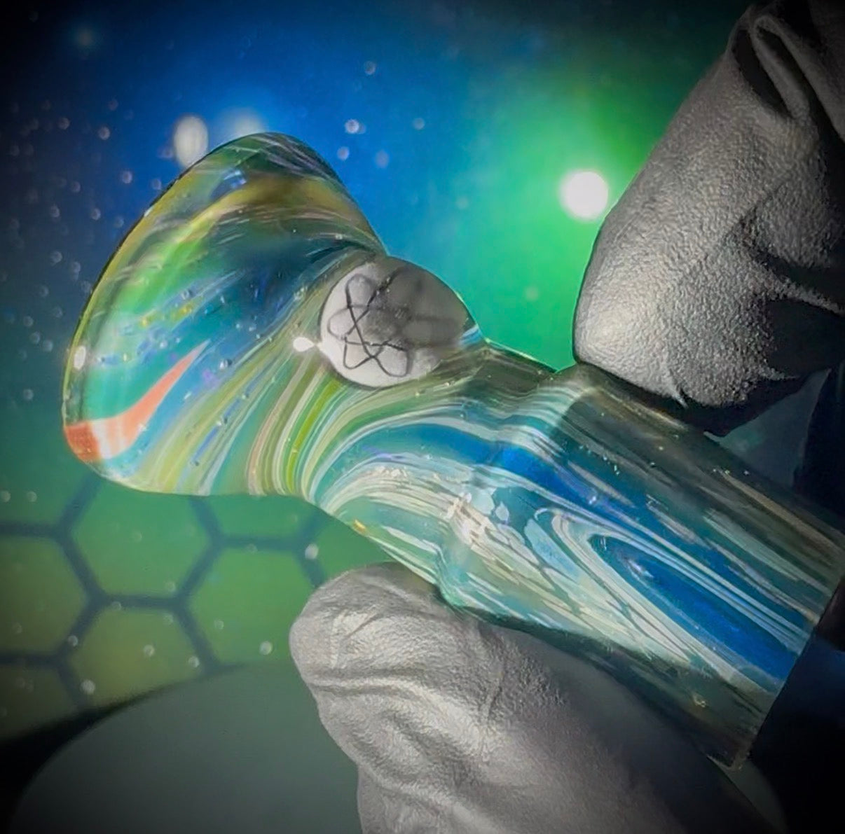 18mm Classic Space Martini Slide - Atom Murrine - Single Hole