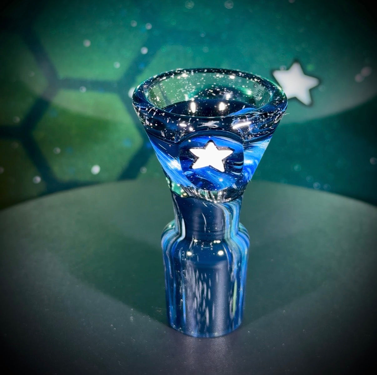 18mm Deep Space 3-Hole Martini Slide - BlueUV