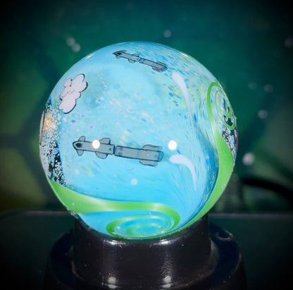Planetary Fly-By Series Marble - Earth No6
