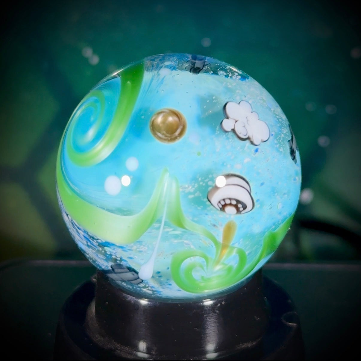 Planetary Fly-By Series Marble - Earth No6