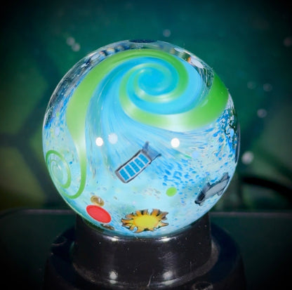 Planetary Fly-By Series Marble - Earth No6