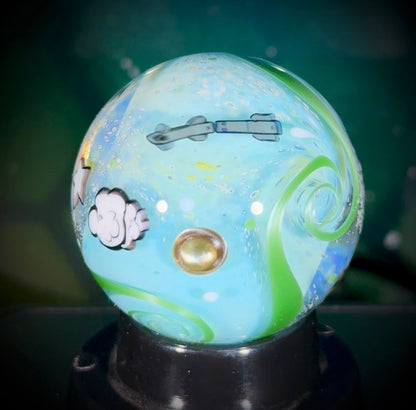Planetary Fly-By Series Marble - Earth No7