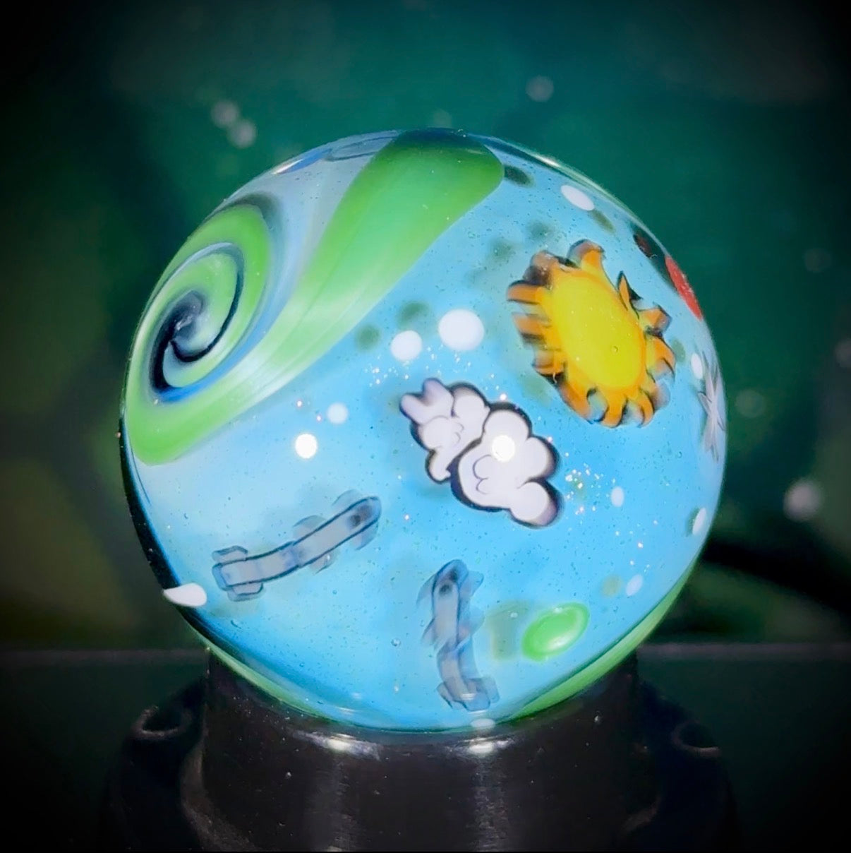 Planetary Fly-By Series Marble - Earth No8