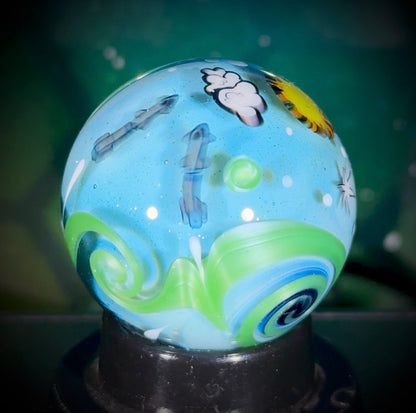 Planetary Fly-By Series Marble - Earth No8