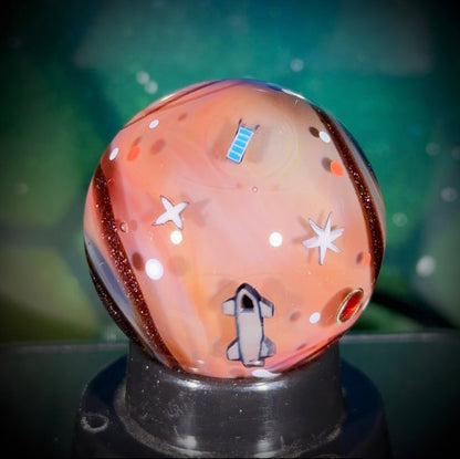 Planetary Fly-By Series Marble - Mars No7