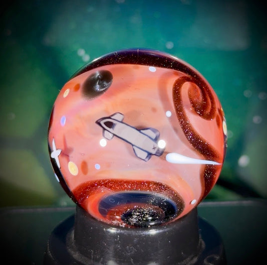 Planetary Fly-By Series Marble - Mars No8