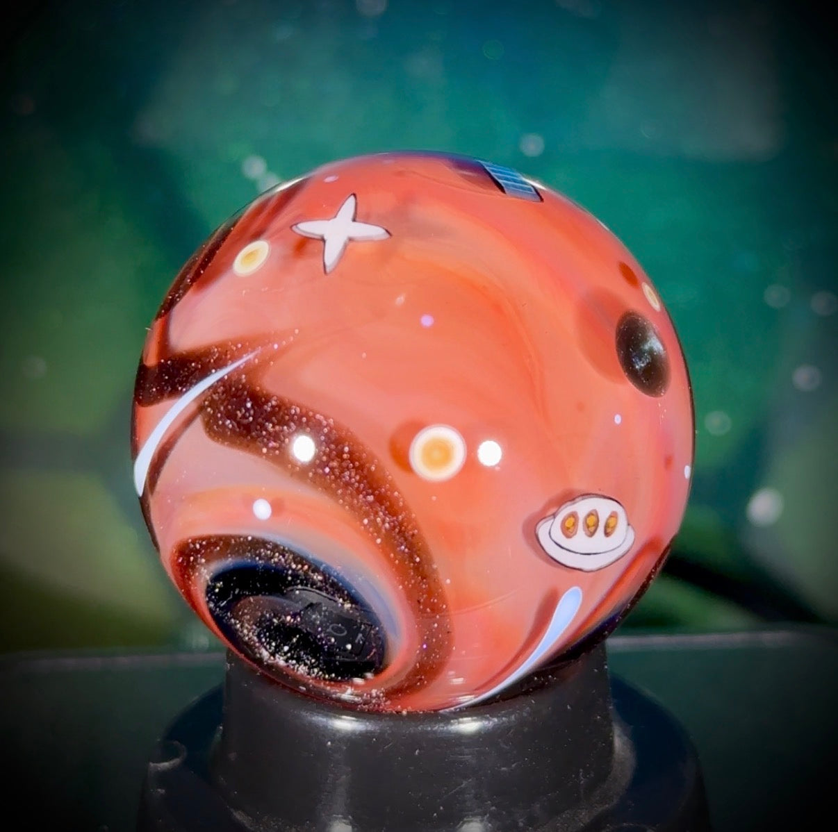 Planetary Fly-By Series Marble - Mars No8