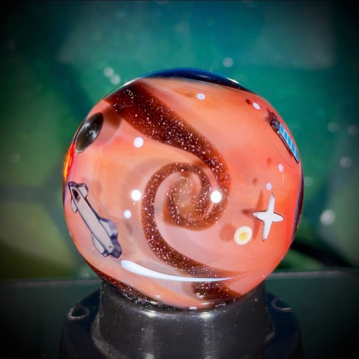 Planetary Fly-By Series Marble - Mars No8