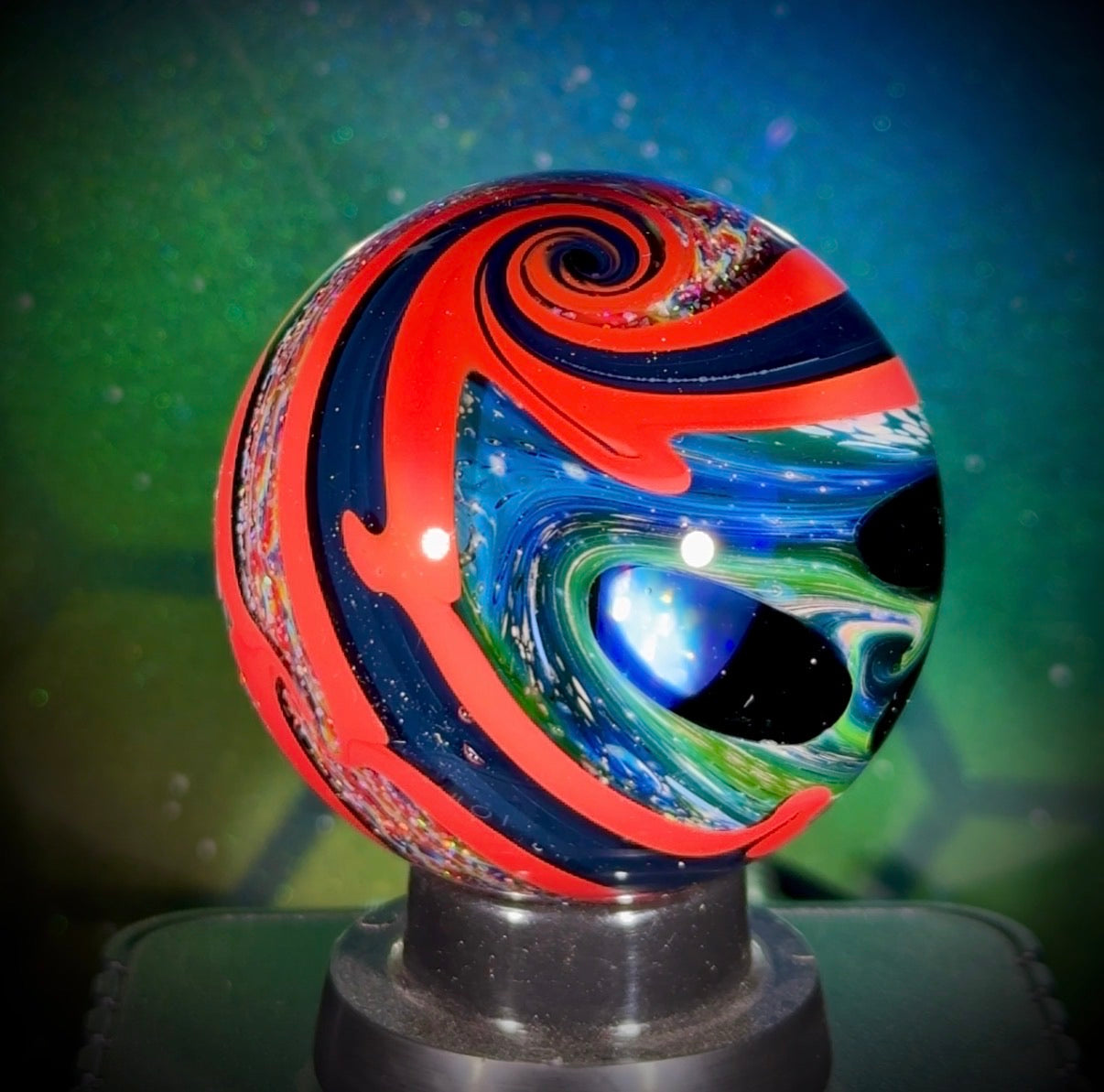 Justin Carter x N8 Collaboration Marble - Opal Staircase and Star Portal Window - 50.9mm