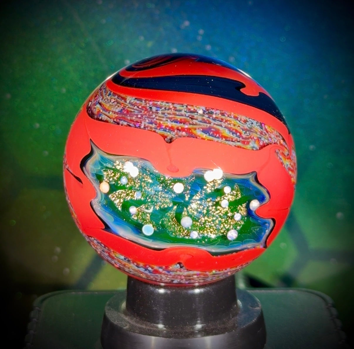 Justin Carter x N8 Collaboration Marble - Opal Staircase and Star Portal Window - 50.9mm