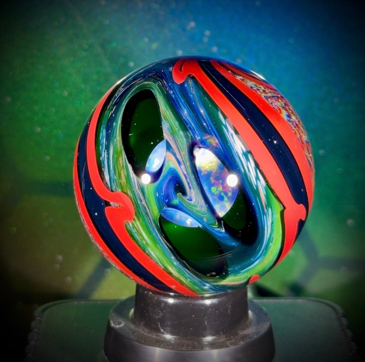 Justin Carter x N8 Collaboration Marble - Opal Staircase and Star Portal Window - 50.9mm