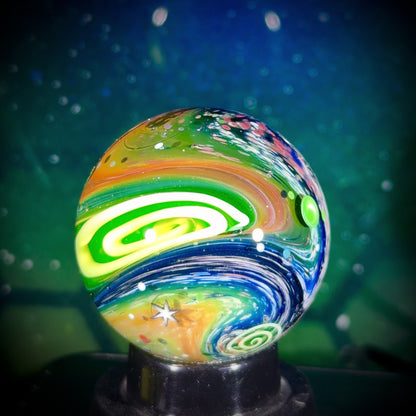 SpiralKing x N8 Collaboration Marble - Spirals & Space - 40mm