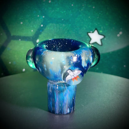 18mm Deep Space Push Bowl Slide - Single Hole