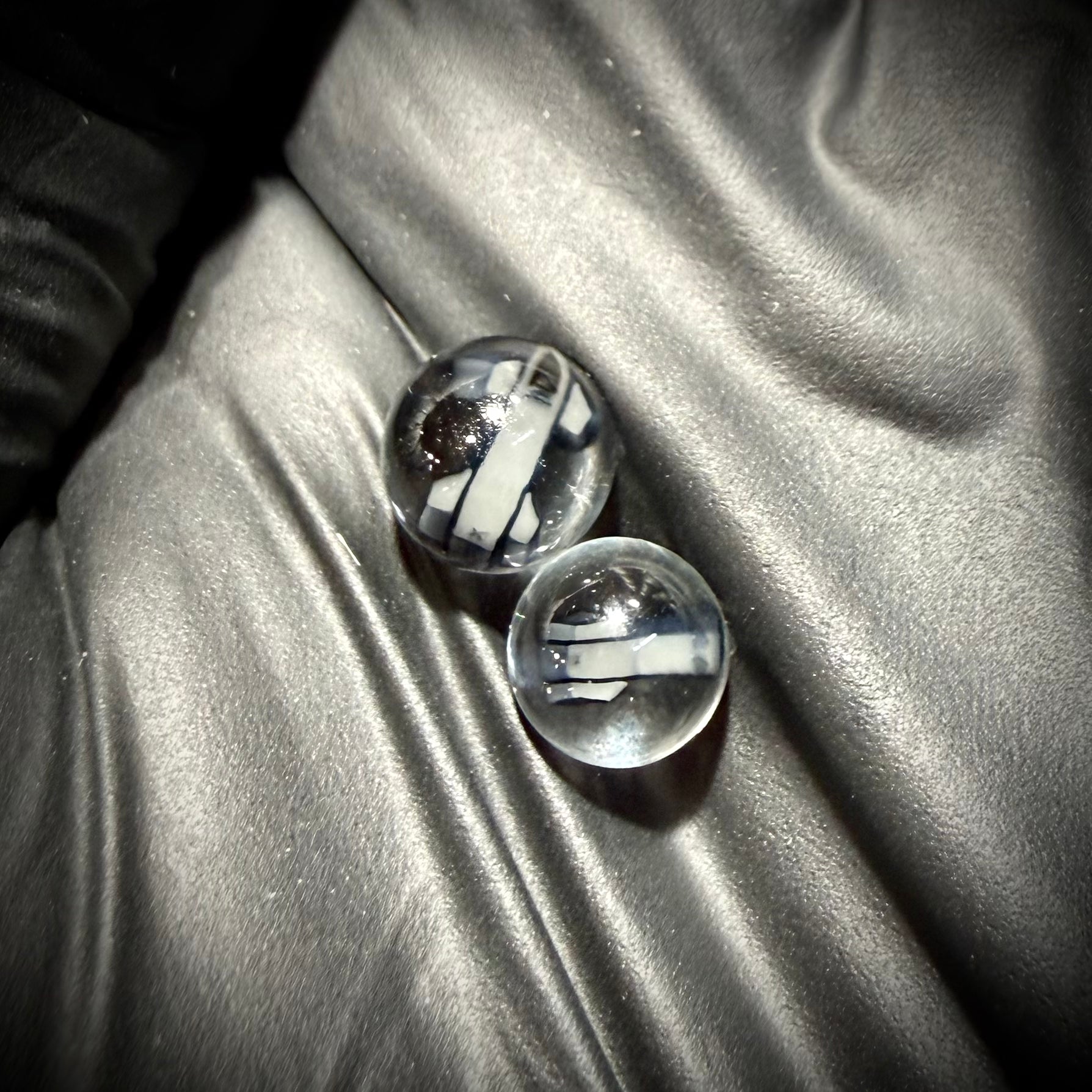 Starship and booster set murrine terp pearls with cosmic space design