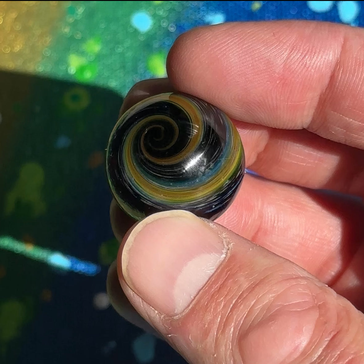 Terp slurper marble cosmic galaxy sparkle and metallic fuming